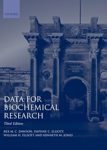 9780198552994: Data for Biochemical Research