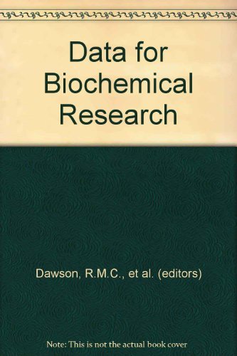 9780198553380: Data for Biochemical Research