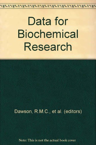 Data for Biochemical Research. 2nd ed.