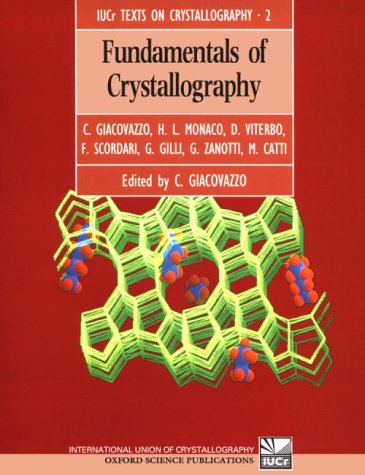 Imagen de archivo de Fundamentals of Crystallography a la venta por Better World Books Ltd