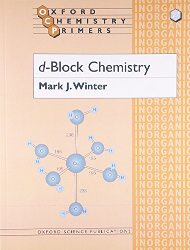Stock image for d-Block Chemistry (Oxford Chemistry Primers) for sale by HPB-Ruby