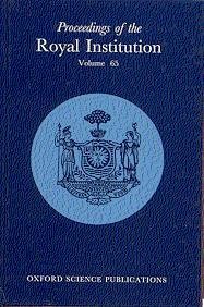 Beispielbild fr Royal Institution of Great Britain: v.65 (Royal Institution of Great Britain: Proceedings) zum Verkauf von Reuseabook