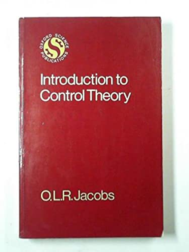 Imagen de archivo de Introduction to Control Theory a la venta por Anybook.com