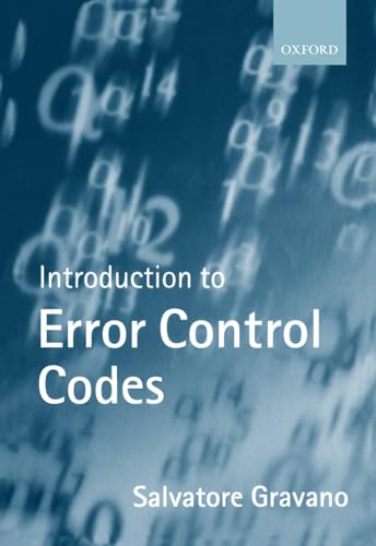 Beispielbild fr Introduction to Error Control Codes zum Verkauf von Better World Books