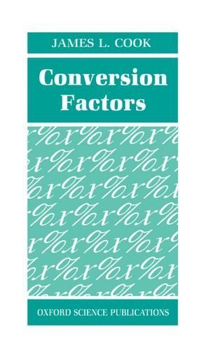 Beispielbild fr Conversion Factors zum Verkauf von Better World Books