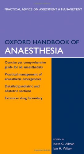 Stock image for Oxford Handbook of Anaesthesia for sale by Better World Books