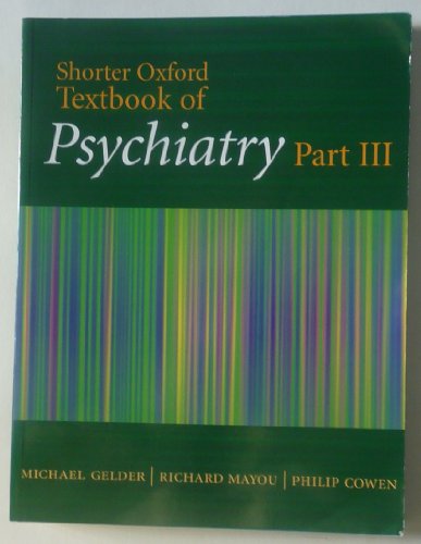 Imagen de archivo de Shorter Oxford Textbook of Psychiatry (Volumes 1 - 3) a la venta por Anybook.com