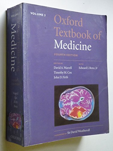Stock image for Oxford Textbook of Medicine Fourth Edition : Volume 3 for sale by HPB-Red