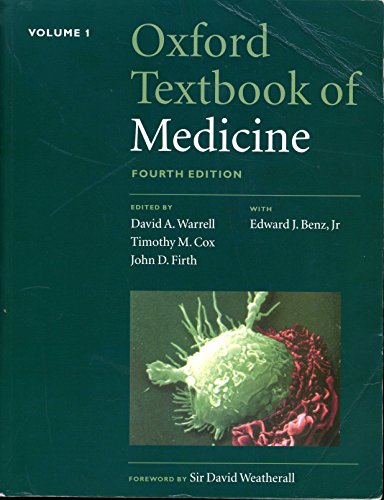 Beispielbild fr Oxford Textbook of Medicine, Volume 1, fourth edition zum Verkauf von WorldofBooks