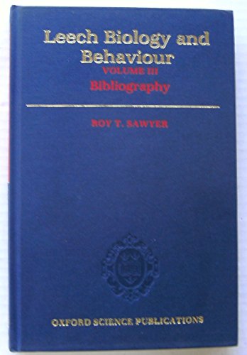 9780198576235: Bibliography (v. 3) (Leech Biology and Behaviour)