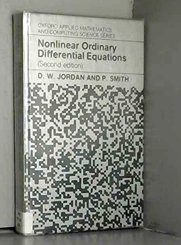 Beispielbild fr Nonlinear Ordinary Differential Equations zum Verkauf von Better World Books