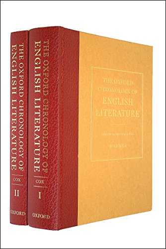 Beispielbild fr The Oxford Chronology of English Literature: Two Volume Set zum Verkauf von ThriftBooks-Atlanta