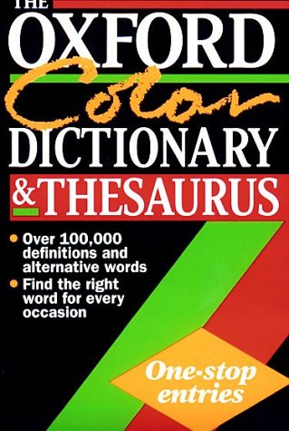 Imagen de archivo de The Oxford Color Dictionary & Thesaurus a la venta por SecondSale