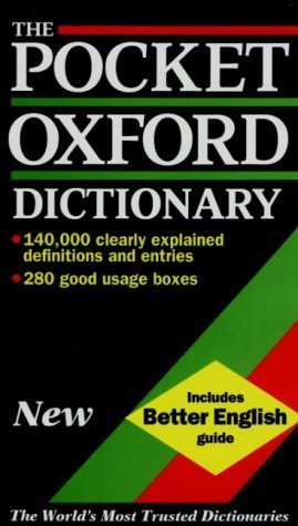 9780198600459: The Pocket Oxford Dictionary of Current English