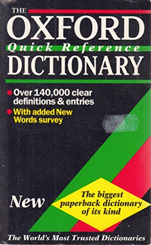 Stock image for Oxford Quick Reference Dictionary for sale by AwesomeBooks