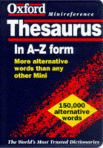 Beispielbild fr The Oxford Minireference Thesaurus zum Verkauf von Wonder Book