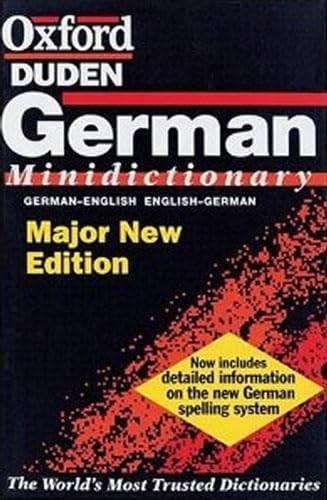 Imagen de archivo de Oxford-Duden German Minidictionary, The: German-English, English-German - Second Edition a la venta por THE OLD LIBRARY SHOP
