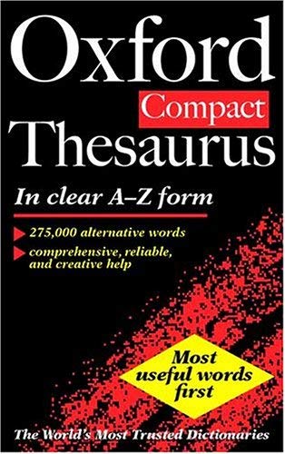 Stock image for The Oxford Compact Thesaurus for sale by AwesomeBooks