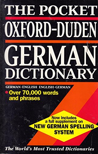 Beispielbild fr The Pocket Oxford-Duden German Dictionary zum Verkauf von Wonder Book