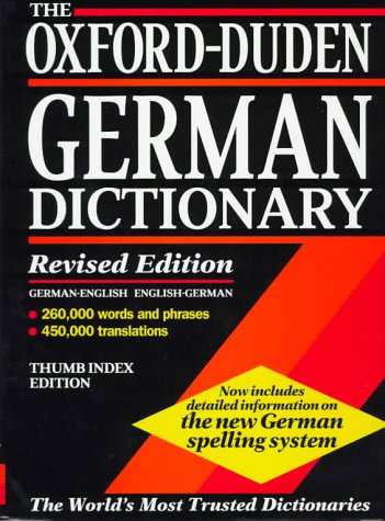 9780198601326: The Oxford-Duden German Dictionary: German-English/English-German (Rev Ed) (Thumb Index Ed)