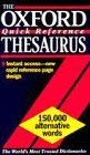 Imagen de archivo de The Oxford Quick Reference Thesaurus a la venta por AwesomeBooks