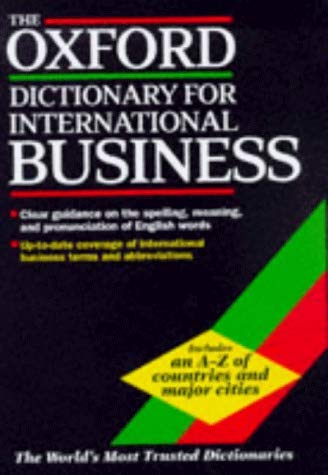 The Oxford Dictionary for International Business (9780198601630) by Ltd, Market House Books
