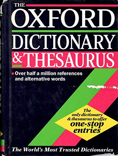 Imagen de archivo de The Oxford Dictionary and Thesaurus a la venta por WorldofBooks