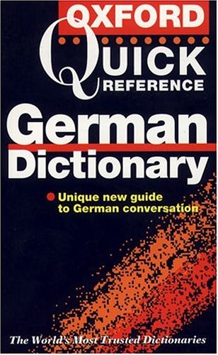 Imagen de archivo de The Oxford Quick Reference German Dictionary a la venta por AwesomeBooks