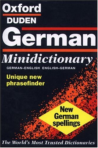 Imagen de archivo de The Oxford-Duden German Minidictionary a la venta por Wonder Book