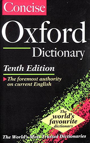 Stock image for Concise Oxford Dictionary 10Th Edition for sale by SecondSale