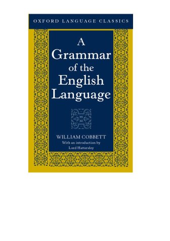 Imagen de archivo de A Grammar of the English Language a la venta por Better World Books