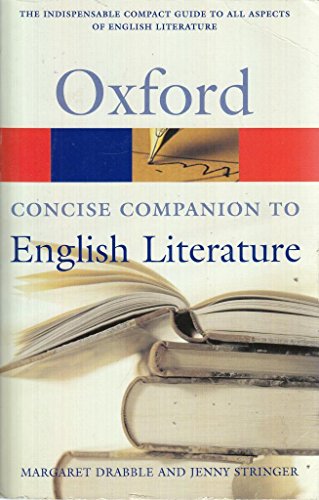 9780198605591: The concise oxford companion to english literature