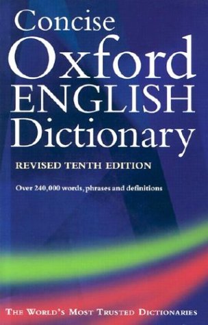 9780198606901: The Concise Oxford English Dictionary: Thumb Index