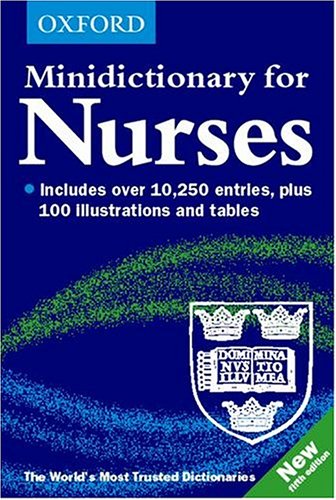 Stock image for Minidictionary for Nurses (Oxford Paperback Reference) for sale by WorldofBooks