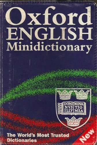 Beispielbild fr Oxford English Minidictionary zum Verkauf von Wonder Book