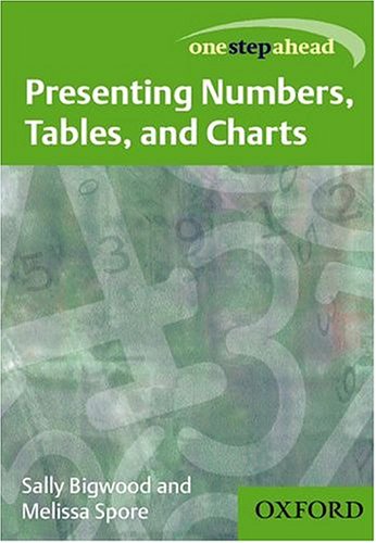 9780198607229: Presenting Numbers, Tables, and Charts (One Step Ahead)