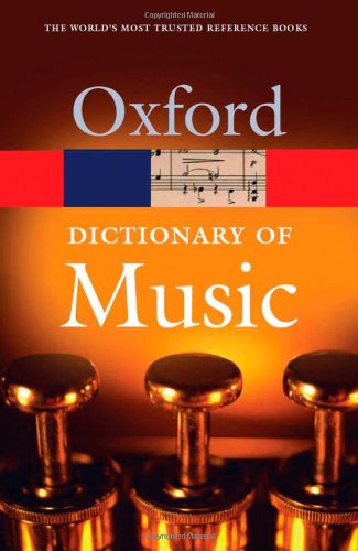 9780198608844: The Concise Oxford Dictionary of Music (Oxford Paperback Reference)