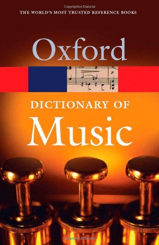 Stock image for The Concise Oxford Dictionary of Music, 4th for sale by a2zbooks