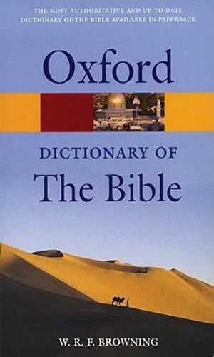 Imagen de archivo de A Dictionary of the Bible (Oxford Paperback Reference) a la venta por WorldofBooks