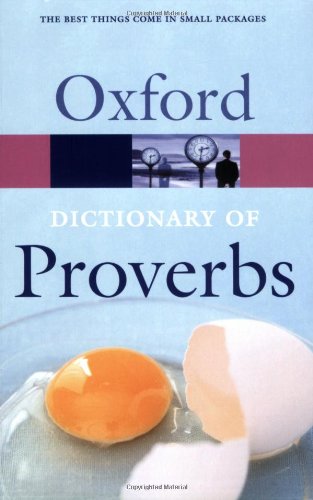 Imagen de archivo de Oxford Dictionary of Proverbs (Oxford Paperback Reference) a la venta por AwesomeBooks