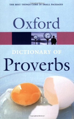 9780198608943: Oxford Dictionary of Proverbs (Oxford Paperback Reference)