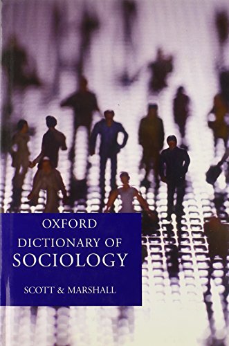 Beispielbild fr A Dictionary of Sociology zum Verkauf von Better World Books
