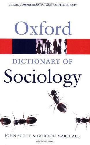 9780198609872: A Dictionary of Sociology (Oxford Paperback Reference)