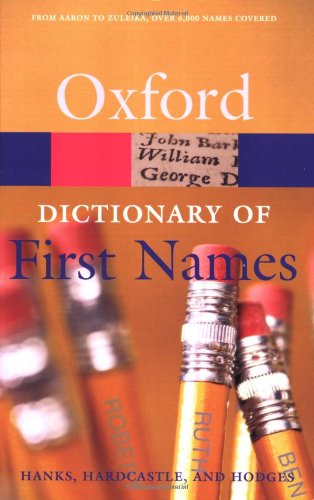 Imagen de archivo de A Dictionary of First Names a la venta por ThriftBooks-Dallas