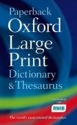 Stock image for Paperback Large Print Dictionary & Thesaurus for sale by WorldofBooks