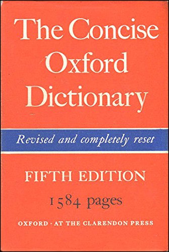 9780198611080: Concise Oxford Dictionary of Current English