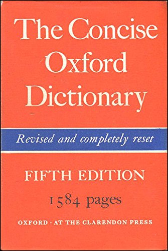 The Concise Oxford Dictionary of Current English 1929 New -  India