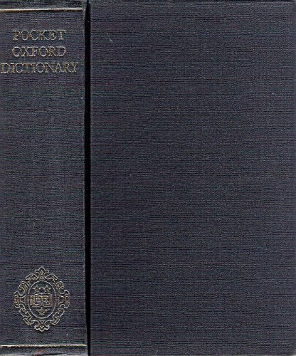 Imagen de archivo de The pocket Oxford dictionary of current English; a la venta por SecondSale