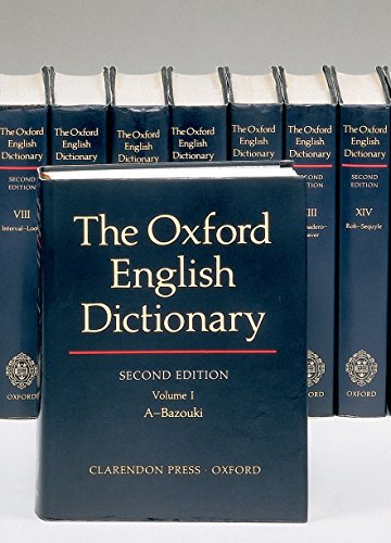 9780198611868: The Oxford English Dictionary : second edition (20 Volumes Set)