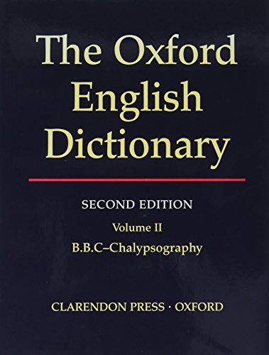 Beispielbild fr Oxford English Dictionary Edition Volume 2 zum Verkauf von ThriftBooks-Dallas